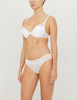 Thumbnail for your product : Passionata White Nights floral-embroidered push-up bra