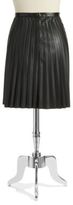Thumbnail for your product : Calvin Klein WOMENS Plus Faux Leather Pleated Midi Skirt