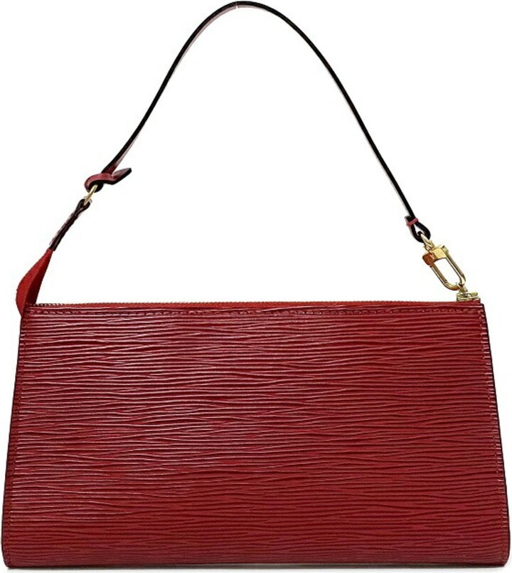 Louis Vuitton Pochette Accessoires Red Leather Clutch Bag (Pre-Owned) -  ShopStyle