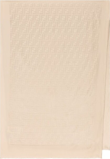 Fendi FF Printed Finished-Edge Scarf