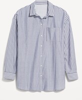 Thumbnail for your product : Old Navy Oversized Striped Boyfriend Shirt for Women