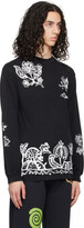 Thumbnail for your product : Carne Bollente SSENSE Exclusive Black Mysteries Of Nature Long Sleeve T-Shirt
