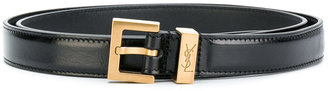 Saint Laurent Monogram Passant buckle belt