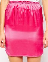 Thumbnail for your product : Zadig and Voltaire Silk Slip Skirt with Raw Hem
