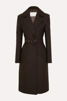 Thumbnail for your product : Remain Birger Christensen REMAIN Birger Christensen - Nima Belted Wool-blend Coat - Dark brown