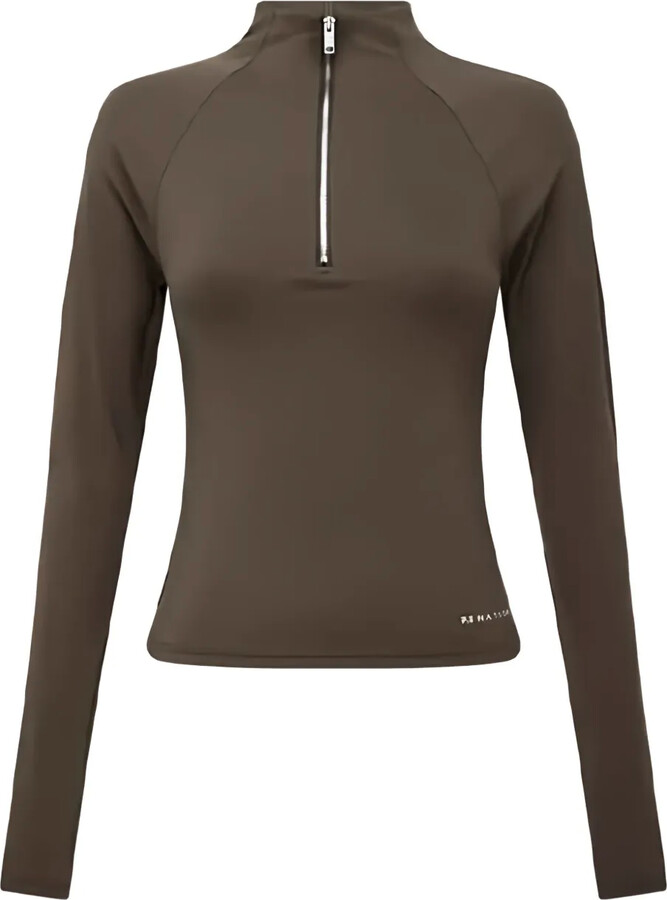 P.E Nation Routine quarter-zip long-sleeves performance top