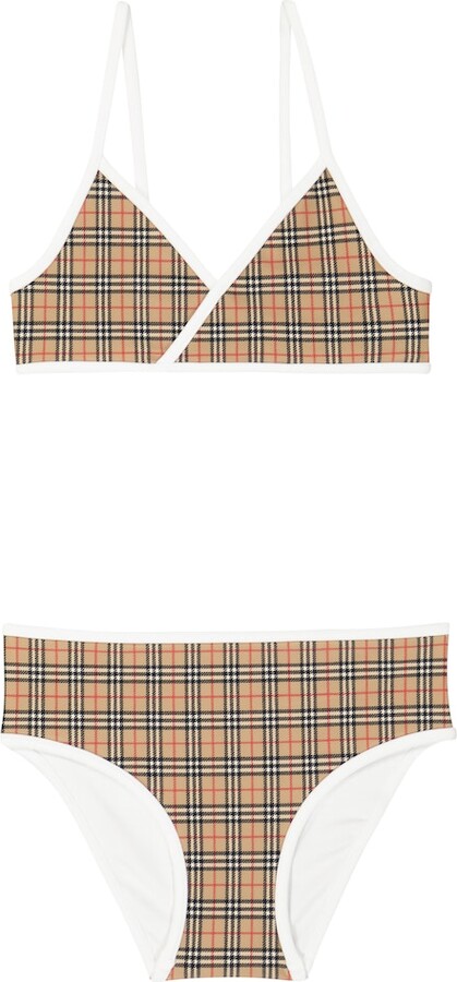 Burberry Children Vintage Check bikini