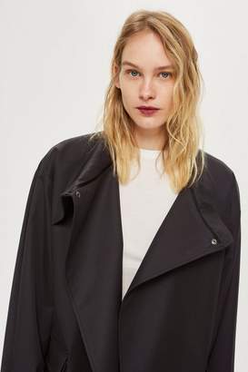 Boutique **fold neck duster coat