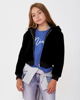 Thumbnail for your product : Decjuba Kids - Girl's Black Hoodies - Teddy Zip Up Jacket - Teens - Size XS (Teen) at The Iconic