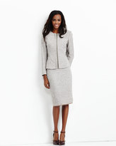 Thumbnail for your product : Lafayette 148 New York Tweed Front-Placket Suit Jacket, Mica Multi
