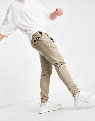 Jack and Jones Intelligence cargo pants with front pocket in ecru -  ShopStyle Chinos & Khakis