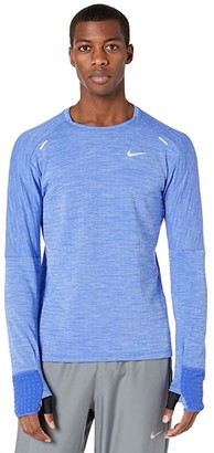 Nike Sphere Element Crew 3.0 (Astronomy Blue/Heather/Reflective Silver)  Men's Clothing - ShopStyle Activewear Shirts