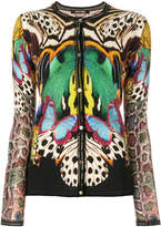 Thumbnail for your product : Roberto Cavalli animal pattern stitch cardigan