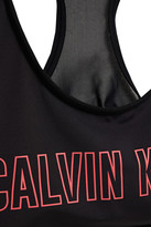 Thumbnail for your product : Calvin Klein Performance Mesh-paneled Printed Stretch Sports Bra