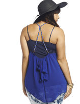 Thumbnail for your product : Wet Seal Chain Back Tank