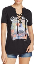 Thumbnail for your product : Vintage Havana Eagle Print Lace-Up Tee