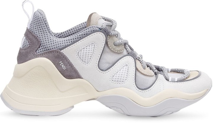Fendi FFluid panelled sneakers ShopStyle Trainers Athletic Shoes