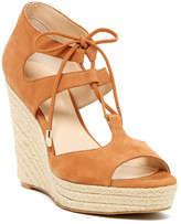 Thumbnail for your product : Calvin Klein Ganessa Nubuck Leather Sandal