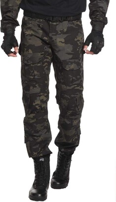 TRGPSG Mens Military Tactical Pants Casual Camo BDU Cargo Pants Work Trousers with 10 Pockets