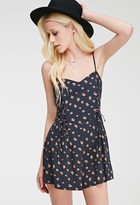 Thumbnail for your product : Forever 21 Polka Dot Rose-Printed Romper