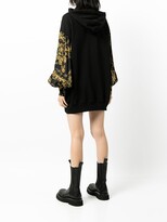 Thumbnail for your product : Versace Jeans Couture Regalia Baroque-print hoodie dress