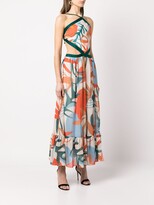 Thumbnail for your product : PatBO Rio botanical-print beach dress
