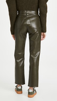Thumbnail for your product : AGOLDE Recycled Leather Fitted 90's Pants