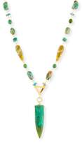 Thumbnail for your product : Devon Leigh Turquoise & Jade Beaded Pendant Necklace