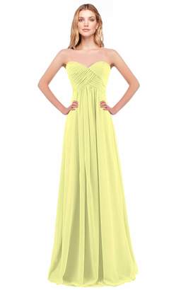 ThaliaDress Women's Empire Long Chiffon Bridesmaid Dress Prom Gown T15LF Wine Red US