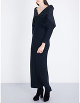 Thumbnail for your product : Chalayan Off-the-shoulder wool gown