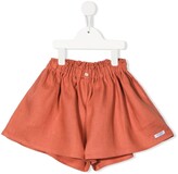 Thumbnail for your product : Donsje Lola wide-leg linen shorts