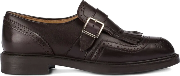 Doucal's Single-Buckle Fringed Shoes