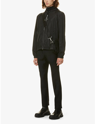 Givenchy Brand-tape slim-leg wool trousers