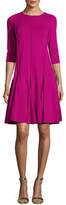 Thumbnail for your product : Armani Collezioni Milano Jersey Seamed Fit & Flare Dress