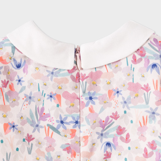 Paul Smith Baby Girls' Floral 'Maisy' Dress With White Collar