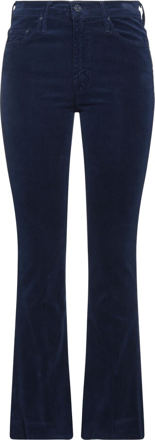 Blue Velvet Flare Pants | ShopStyle