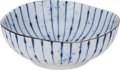Astoria Grand Pack Of 6 Fubuki Tokusa Round Flair Deep Plates Shallow Bowls 20Oz