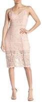 Thumbnail for your product : J.o.a. Crochet Lace Bodycon Midi Dress