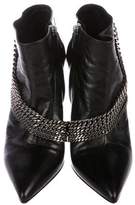 Thumbnail for your product : Saint Laurent Leather Chain-Link Booties