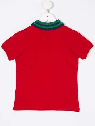 Gucci Kids tiger embroidered polo shirt