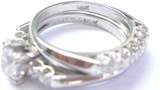 Thumbnail for your product : 14K White Gold 0.85ct. Diamond Solitaire W Accent Wedding Ring Set
