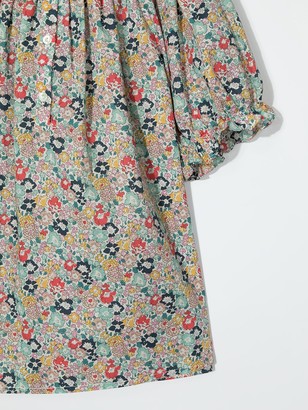 Bonpoint Floral-Print Smocked Top
