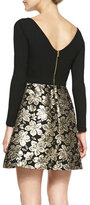Thumbnail for your product : Alice + Olivia Sarah Long-Sleeve A-Line Cocktail Dress