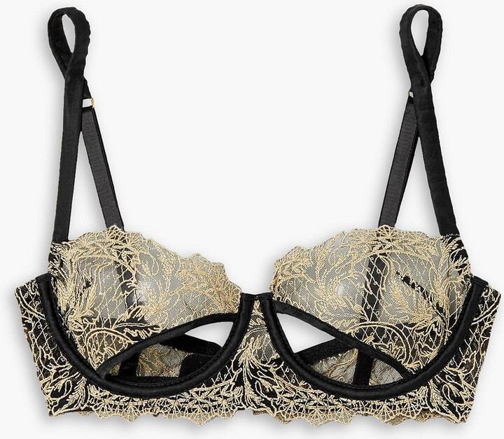Coco de Mer London + Killing Eve Berlin cutout embroidered tulle and