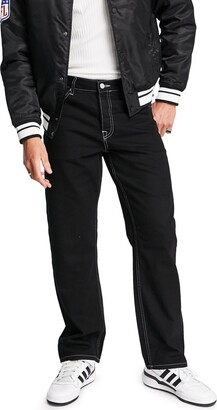 Topman Men's Contrast Stitch Baggy Jeans