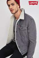 Thumbnail for your product : Levi's Mens Canvas Sherpa Trucker Jacket - Grey