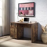 Thumbnail for your product : Millwood Pines Writing Desk With Barn Door Cabinet