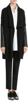 Thumbnail for your product : DKNY Cardigan with Alpaca, Mohair and Leather