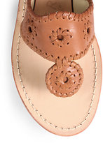 Thumbnail for your product : Jack Rogers Molina Woven Leather Thong Sandals