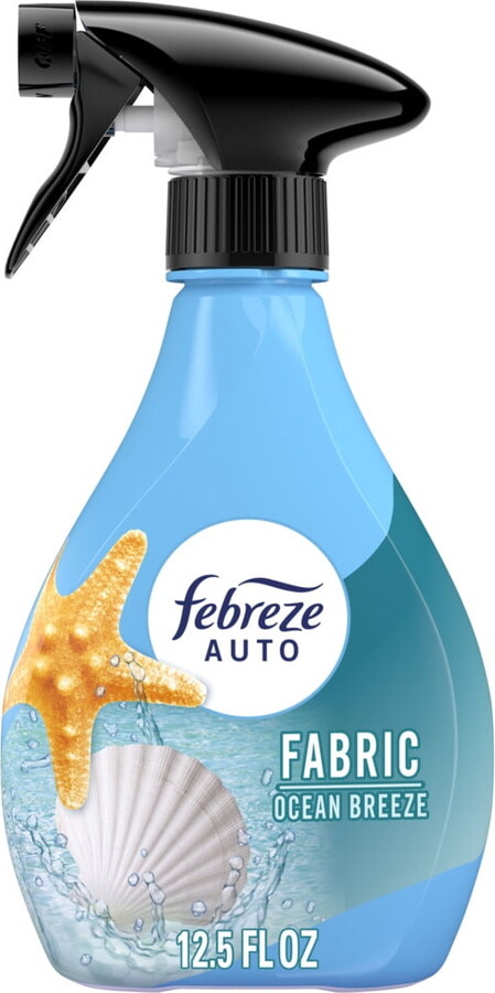 Febreze AUTO Car Fabric Spray, Odor Fighting Air Freshener, Ocean Breeze, 12.5 fl oz